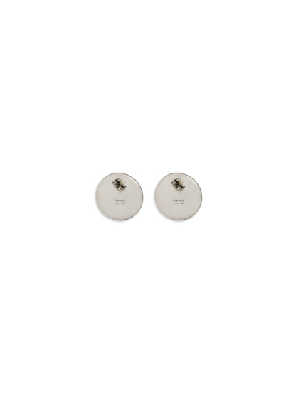 Versace Coins Earrings - Palladium - Gold