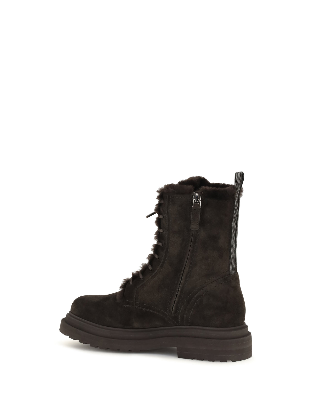 Brunello Cucinelli Laced Ankle Boots - Pepe