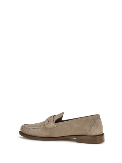 Brunello Cucinelli Suede Loafers - Koala
