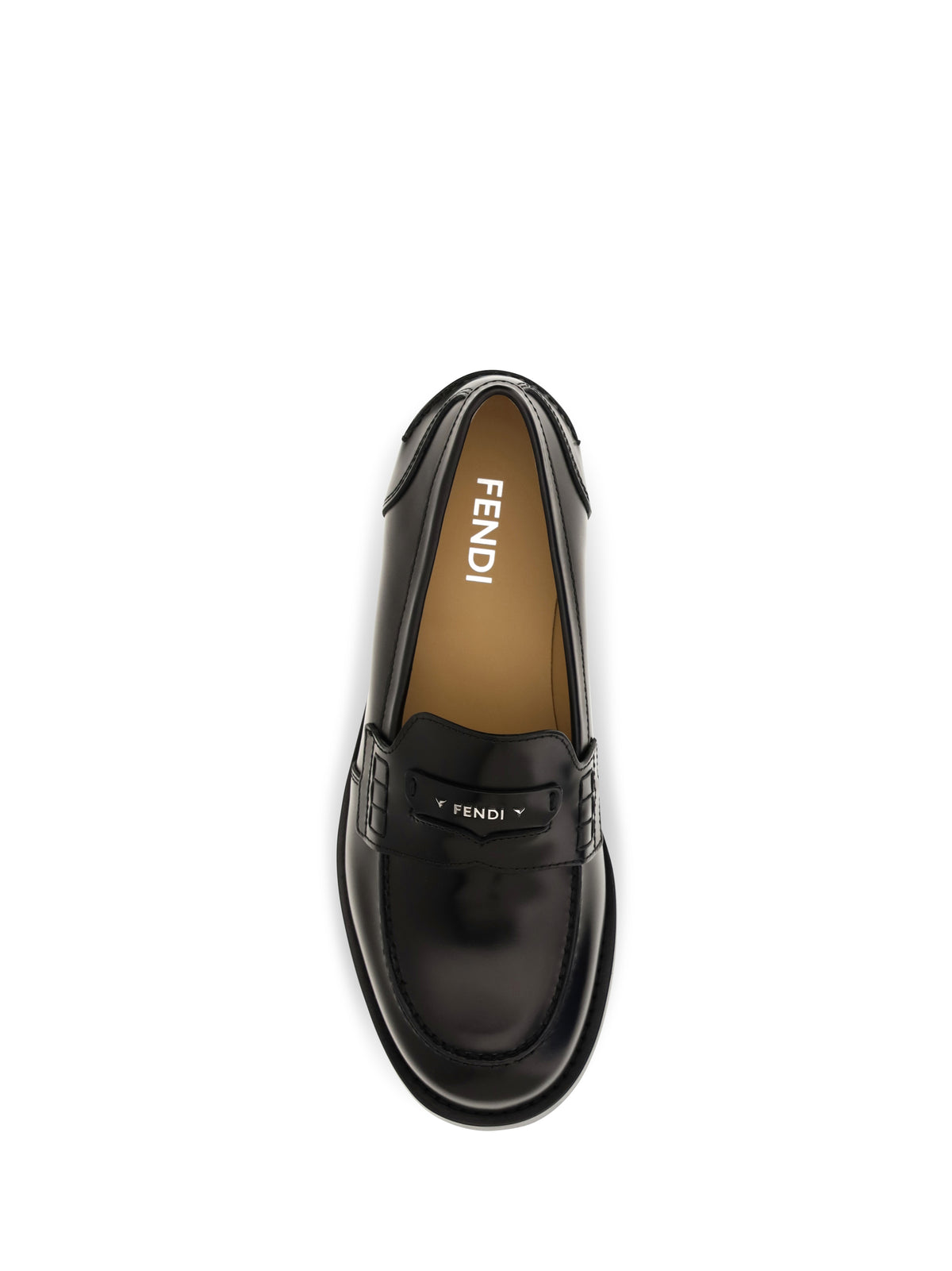 Fendi Ateneo calfskin Loafers - Black