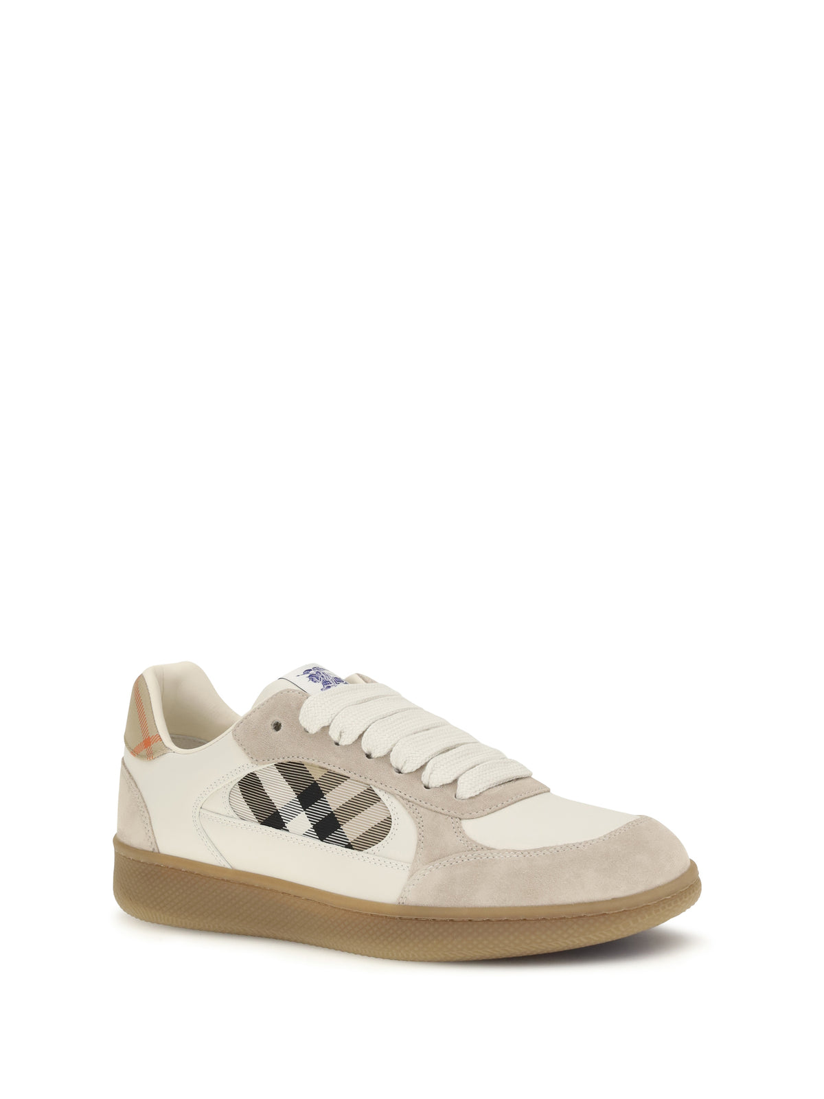 Burberry Terrace leather and Check Sneakers - Dvbeige/Gry/Sndipchk