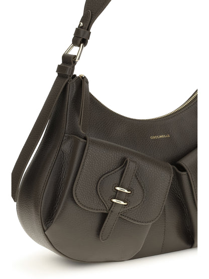 Coccinelle Small Boheme Shoulder Bag - Mud