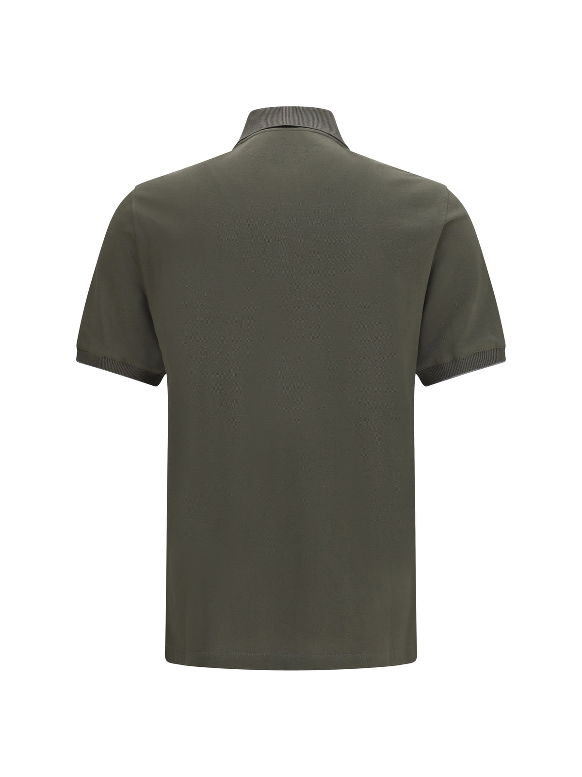 Brunello Cucinelli Cotton Polo - Army Washed+Grigio