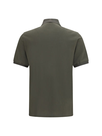 Brunello Cucinelli Cotton Polo - Army Washed+Grigio