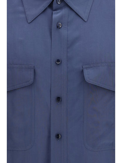 Saint Laurent Toile 4812 buttoned Shirt - Bluette