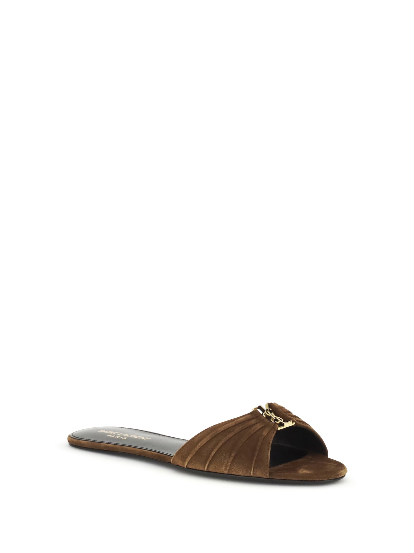 SAINT LAURENT Babylone suede Sandals