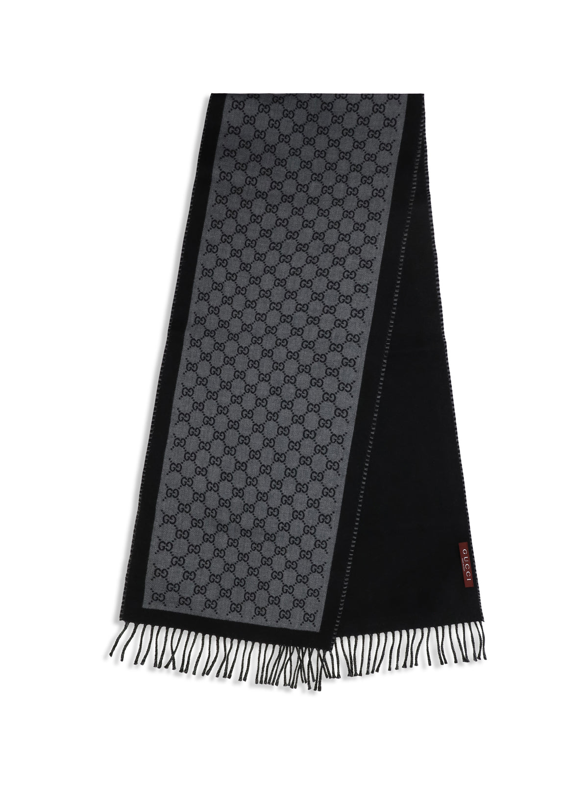 Gucci GG jacquard wool Scarf - Flanner/Black
