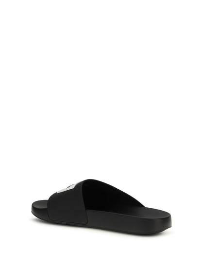 Givenchy Rubber Slippers - Black