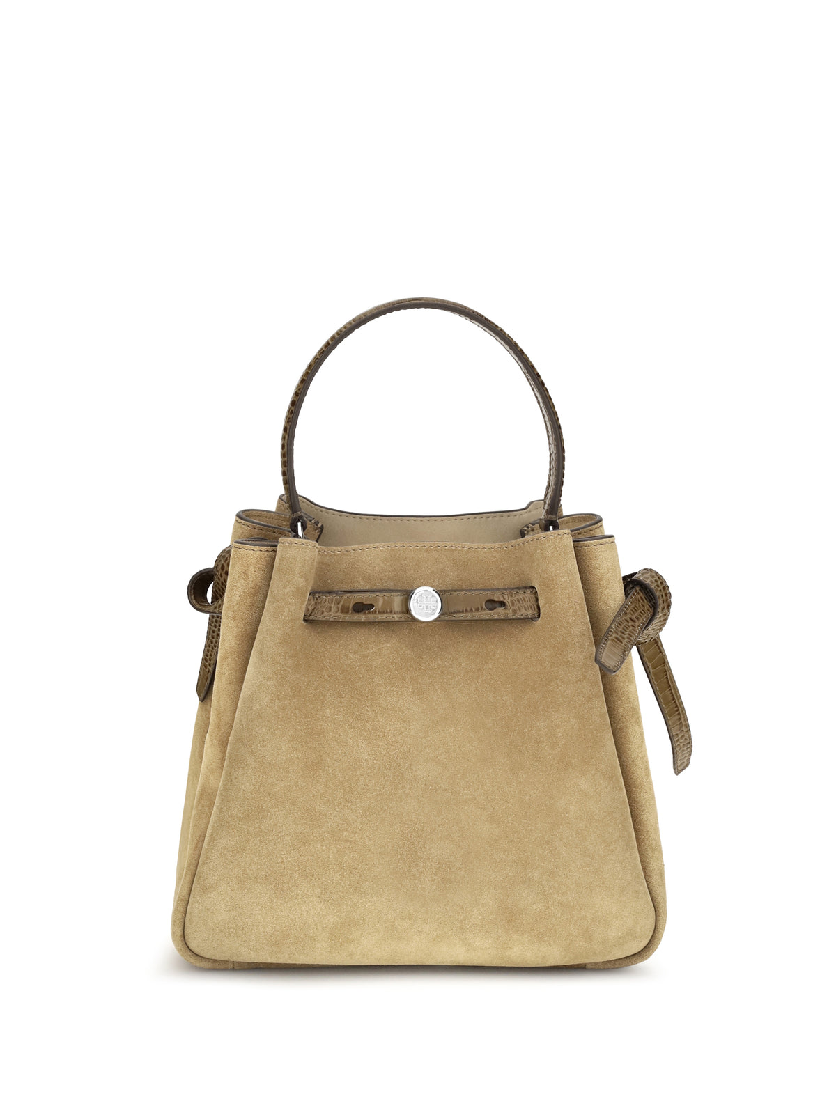 Tory Burch Romy suede Bucket Bag - Stone