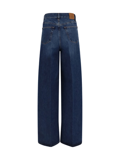 Toteme Wide-leg denim Jeans - Dk Blue