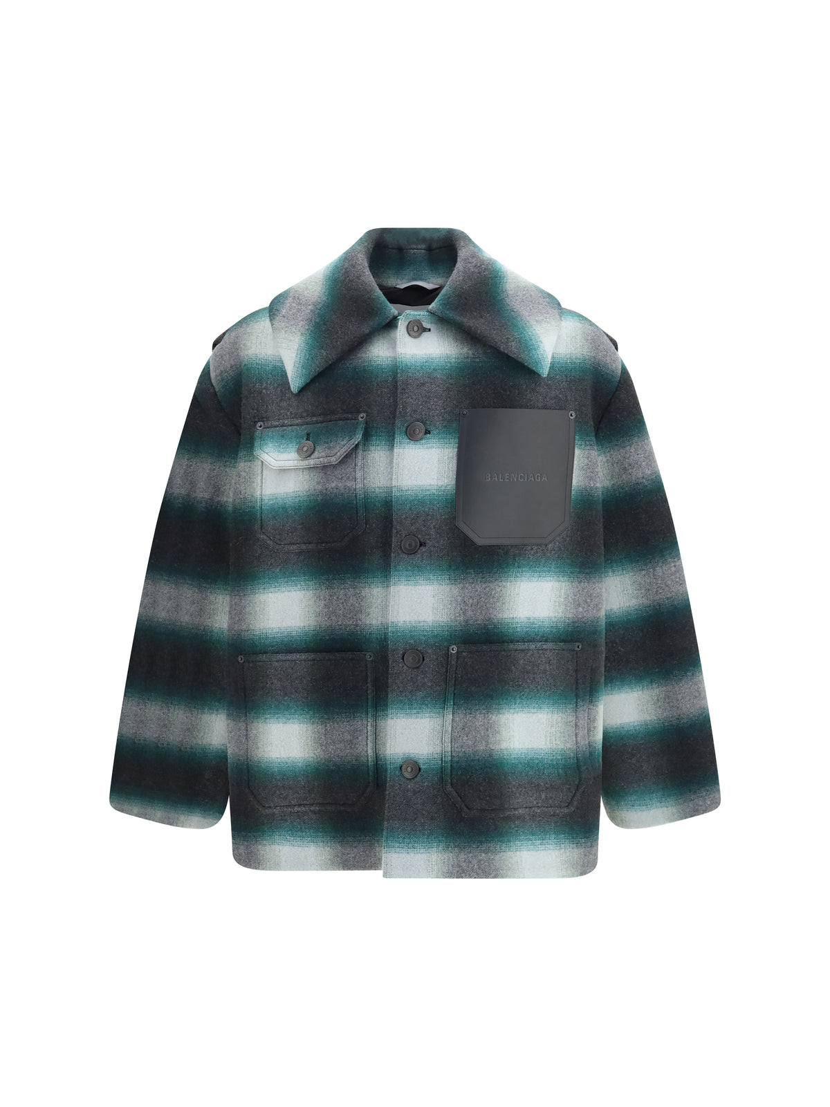 Balenciaga Workwear Cocoon Jacket - Dark Green/Black
