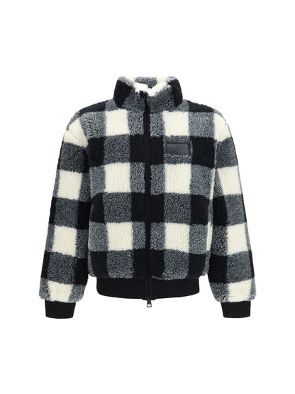 Givenchy Checked wool-blend Teddy Jacket - Black/White