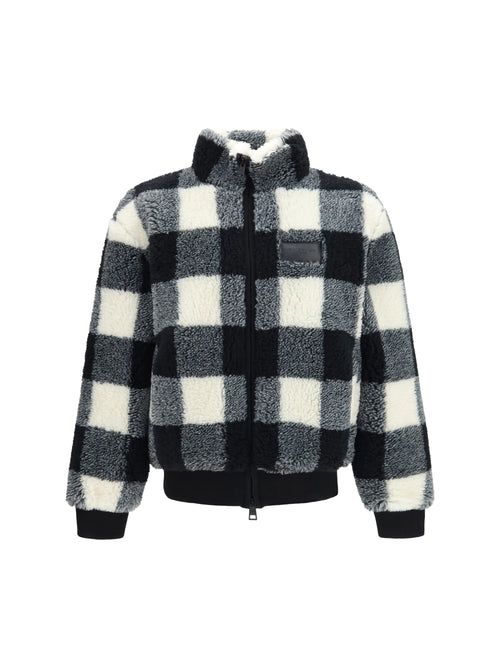 Givenchy Checked wool-blend Teddy Jacket - Black/White