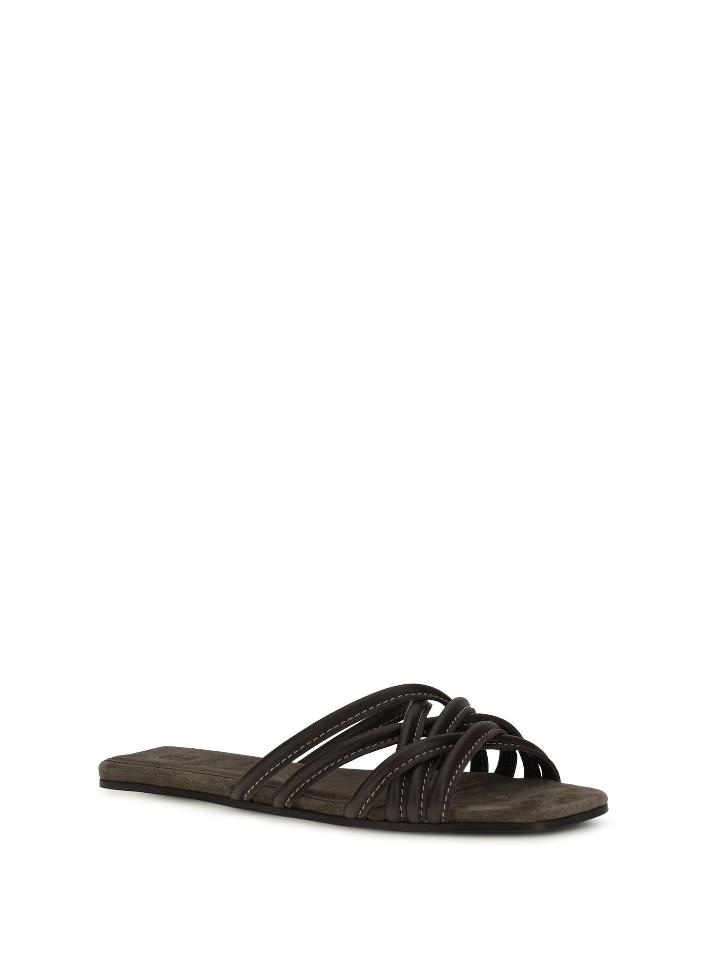 BRUNELLO CUCINELLI Flat leather Sandals