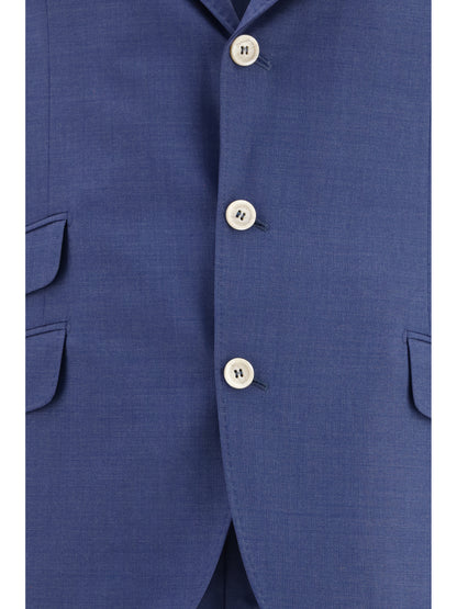 Brunello Cucinelli Single-breasted Suit with peak lapels - Royal