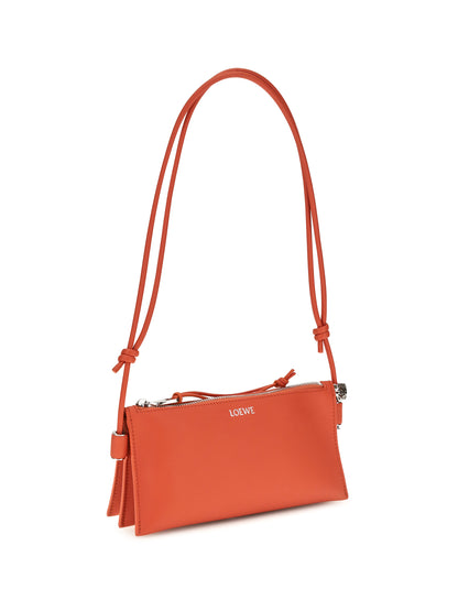 Loewe Joya Clutch Bag in calfskin - Sunrise Orange