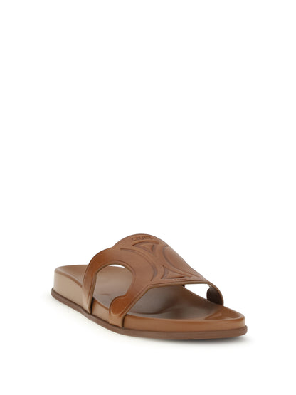 Celine TRIOMPHE SLIDE 10 - Tan