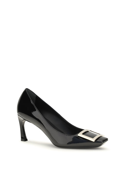 Roger Vivier Patent leather Trompette Pumps - Black