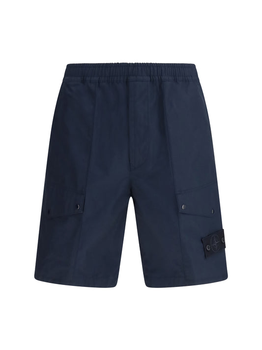 STONE ISLAND Cotton Bermuda Shorts