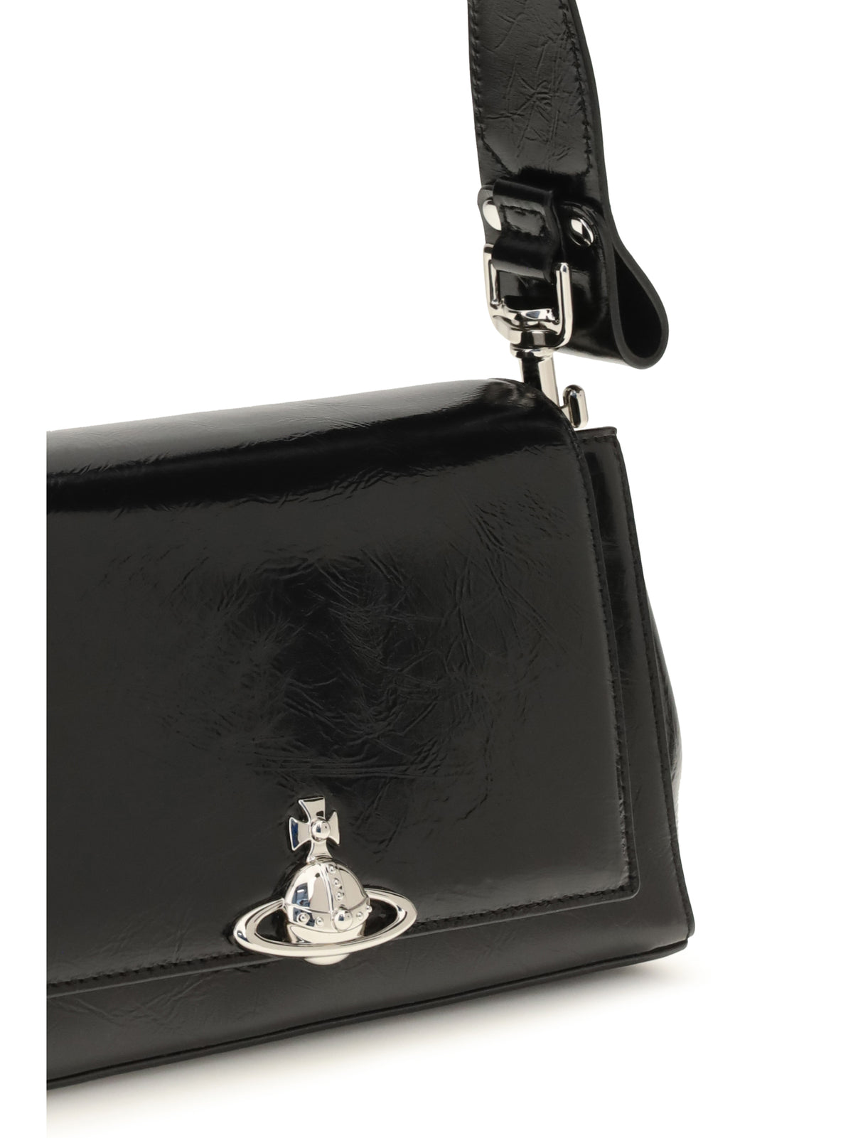 Vivienne Westwood Medium Hazel Shoulder Bag - Black