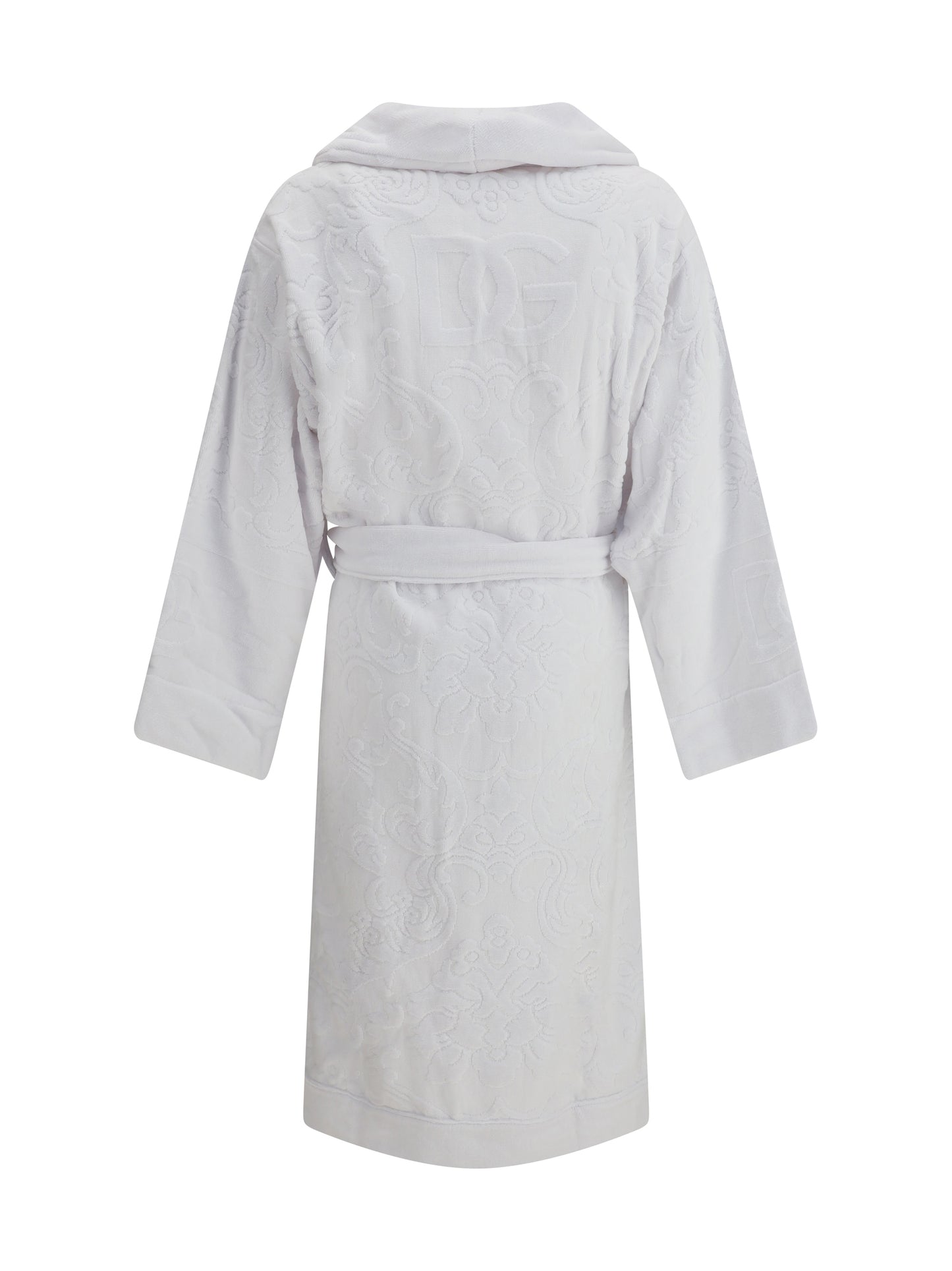 DOLCE & GABBANA Cotton terry Jacquard Bathrobe