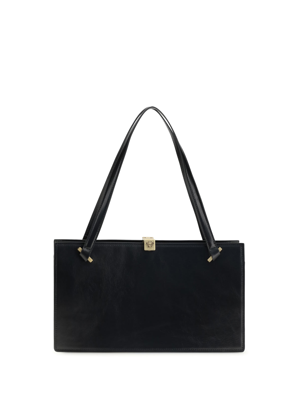 Versace Severine Shoulder Bag in leather - Black/Gold '82