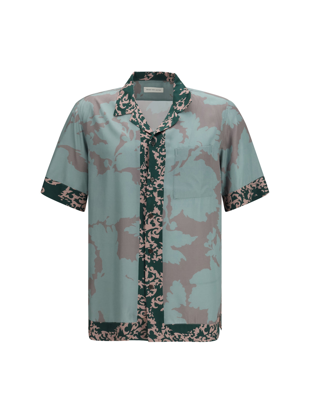 Dries Van Noten Carltone short-sleeve Shirt - Petrol
