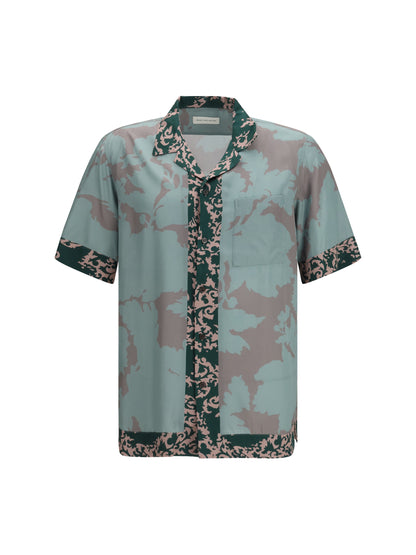 Dries Van Noten Carltone short-sleeve Shirt - Petrol