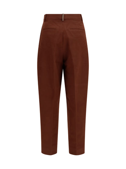 Fabiana Filippi Wool-blend elasticated-waist Pants - Ebony