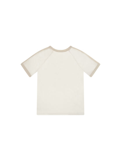 Gucci Logo T-shirt for Boy - Dusty White/Mc