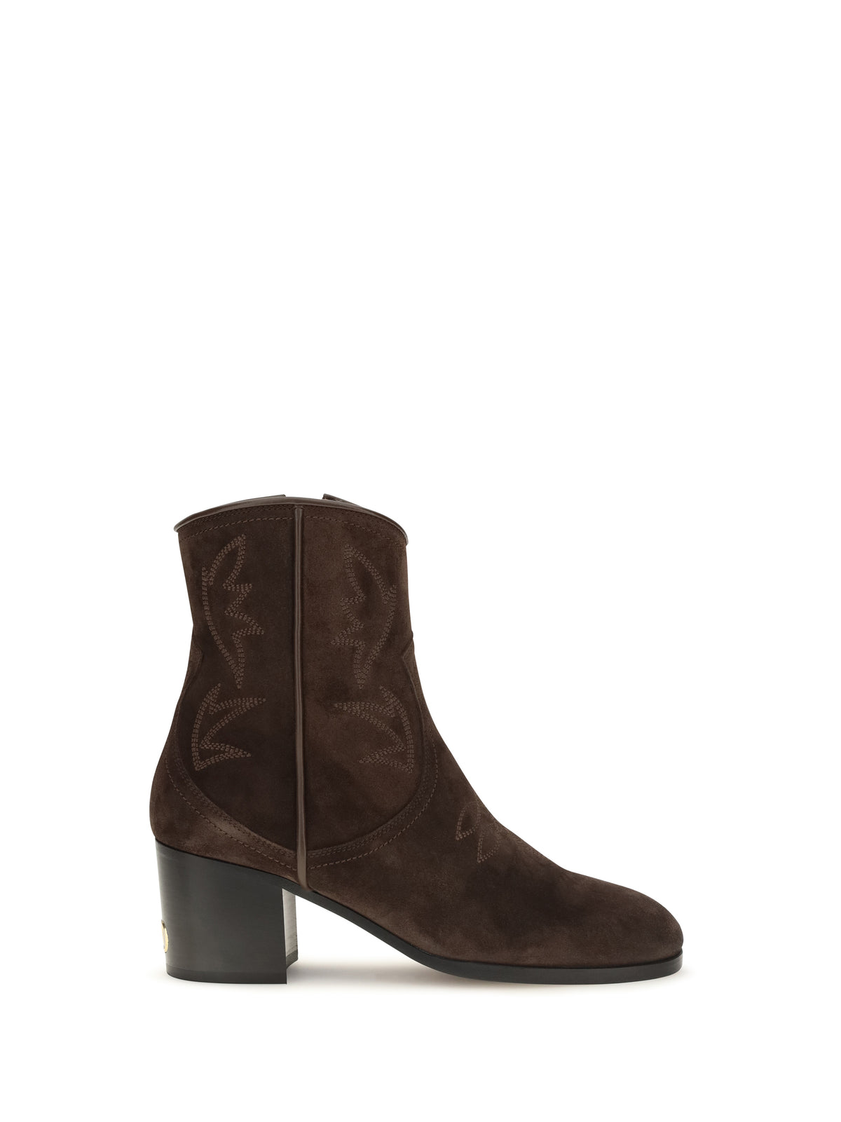 Valentino Garavani Zimmy suede Ankle Boots - Ebony Brown
