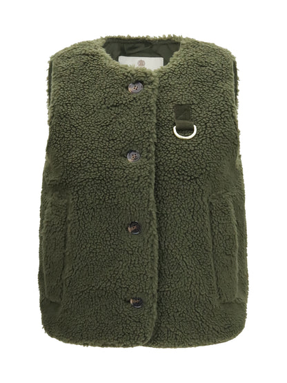 Barbour Bowes teddy fleece Gilet - Olive