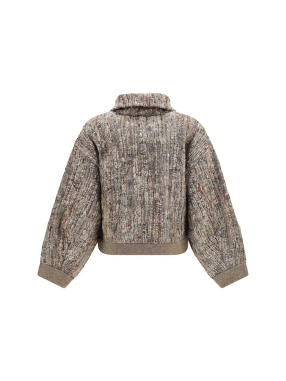 BRUNELLO CUCINELLI Perforated zip Cardigan