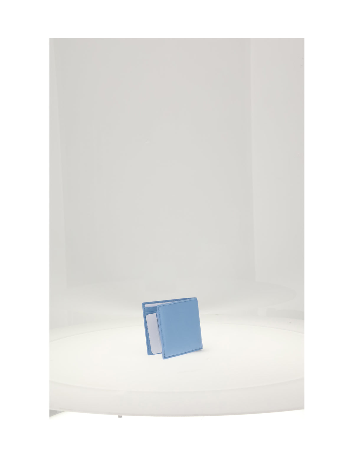 Celine BI-FOLD WALLET WITH COIN - Sky Blue / Red