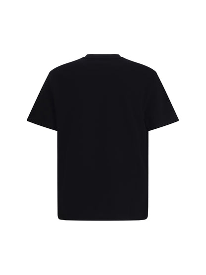 JIL SANDER Crew-neck cotton T-shirt with printed logo