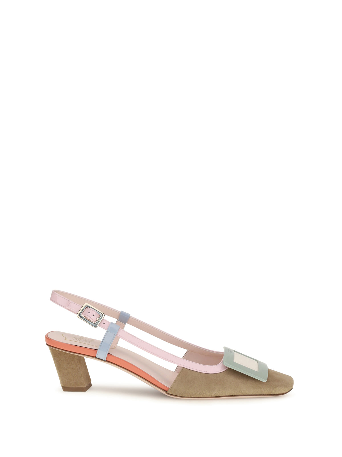 Roger Vivier Suede Belle Vivier slingback Pumps - S812+M427+U017+R207+C019