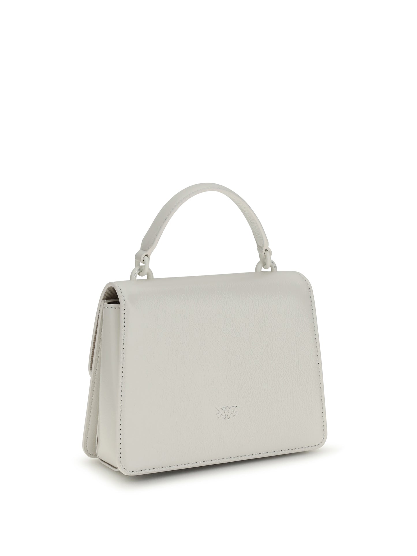 PINKO Shiny leather Love One Top mini Handbag