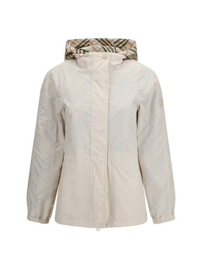 BURBERRY Reversible Check Hooded Jacket