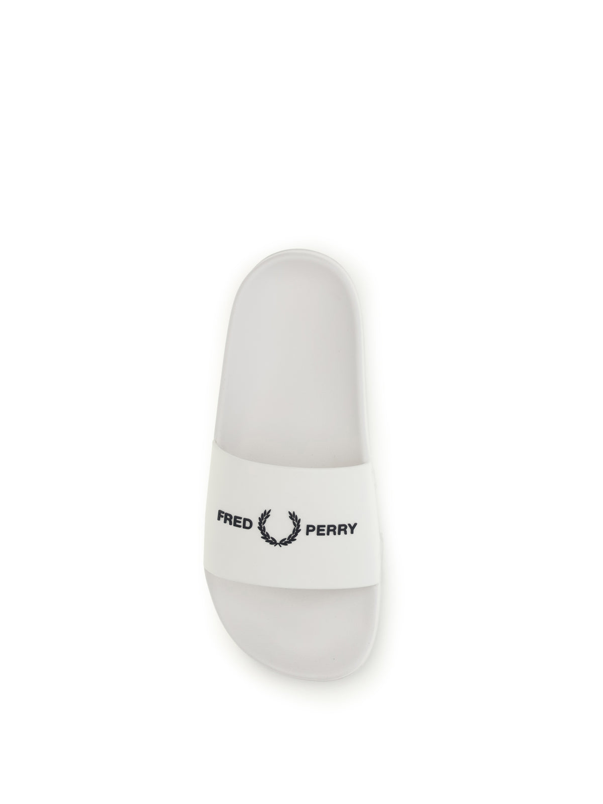 Fred Perry Rubber slides with logo - White