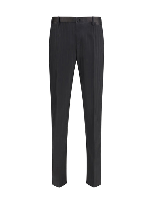 Dolce & Gabbana Striped Pants - Black