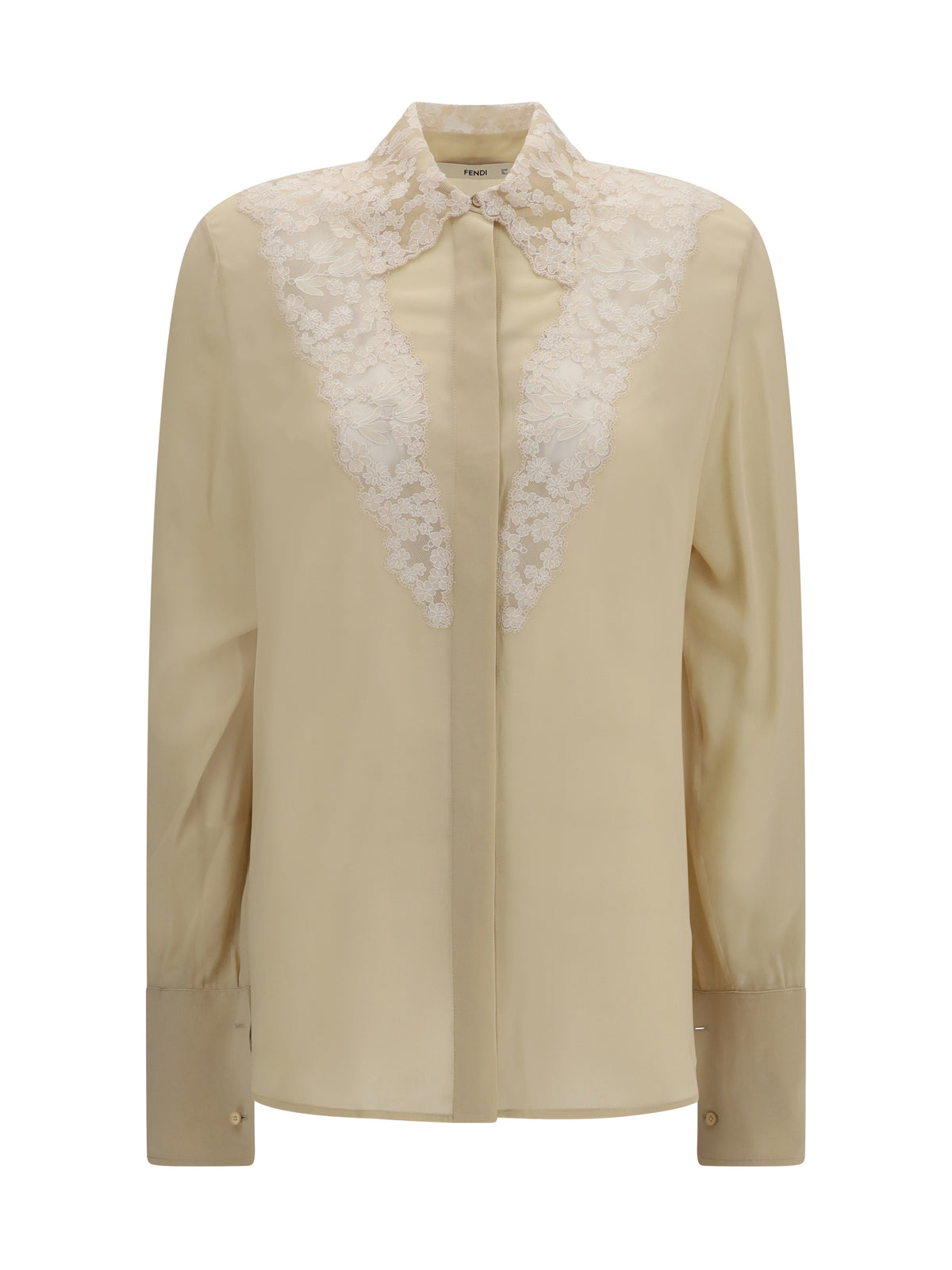 Fendi Georgette Shirt - Pergamena