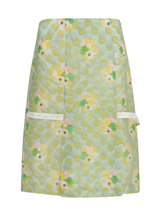 FENDI Bouquet organza Skirt