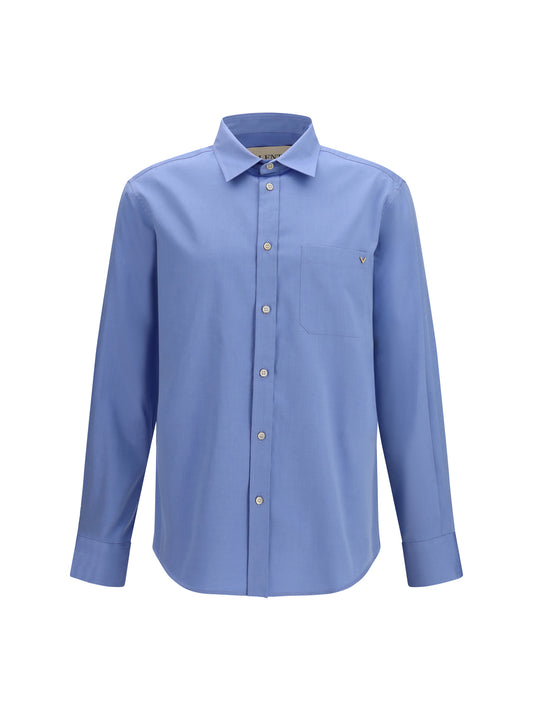 VALENTINO Lightweight cotton Shirt with VGold