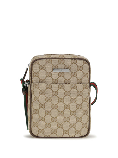 Gucci Small Gucci Tag Pouch - Vint.Sand/Dk.Bro/Vrv