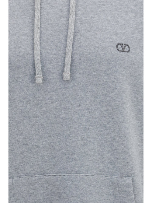 Valentino VLogo Signature Hoodie - Grey Melange