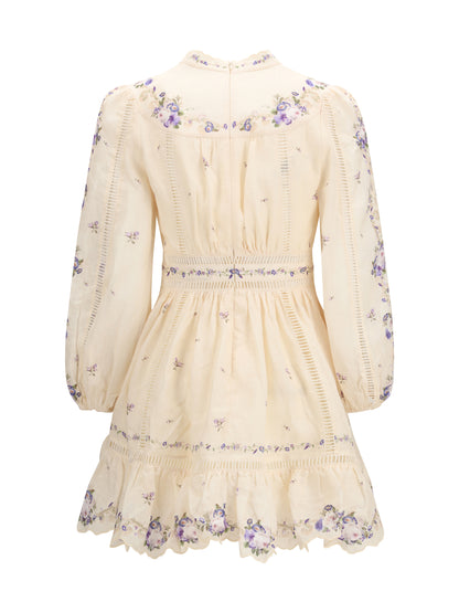 ZIMMERMANN Patience plunge Mini Dress
