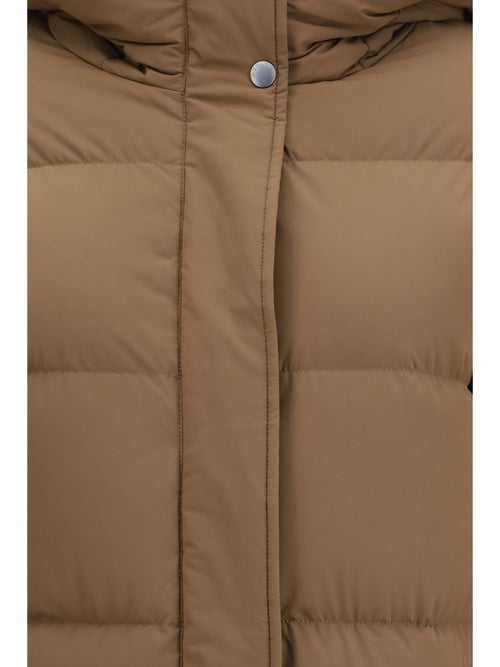 Woolrich Madison quilted Matt Stretch Nylon Puffer Jacket - Dark Earth