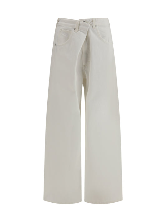 Agolde Vana Fold Jeans - Milkshake