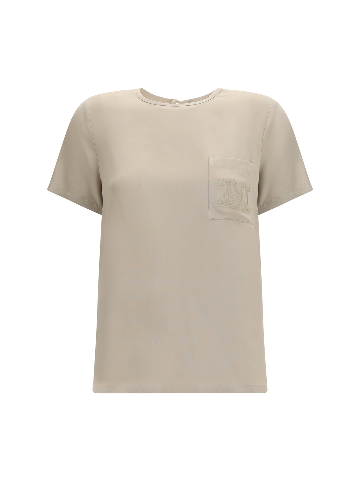 Max Mara Pagano silk T-shirt - Roccia
