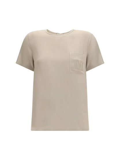 Max Mara Pagano silk T-shirt - Roccia